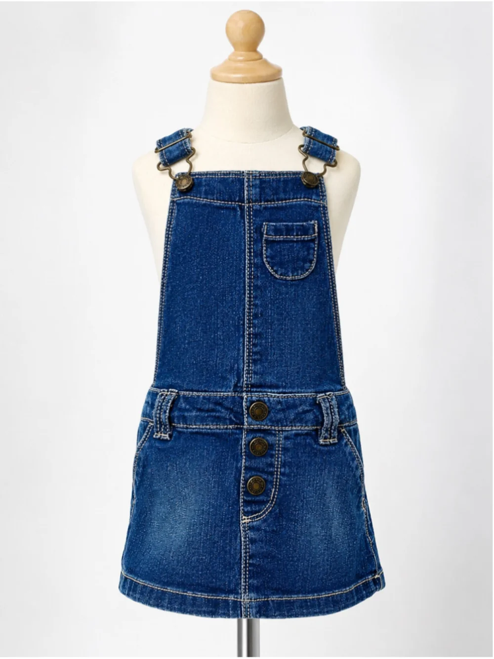 Carter’s Baby Girl Stone-Washed Denim Overall Jumper – Size 18M